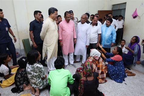 Tripura Cm Manik Saha Assesses Flood Affected Areas Sets Up Relief Camps