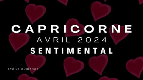 Capricorne Avril Sentimental Youtube