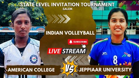 Jeppiaar University Vs American Madurai Full Live HD Women S