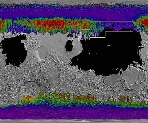 NASA's treasure map for water ice on Mars