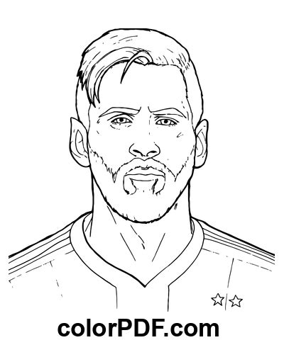 Lionel Messi Portrait Coloriages Et Livres En Pdf