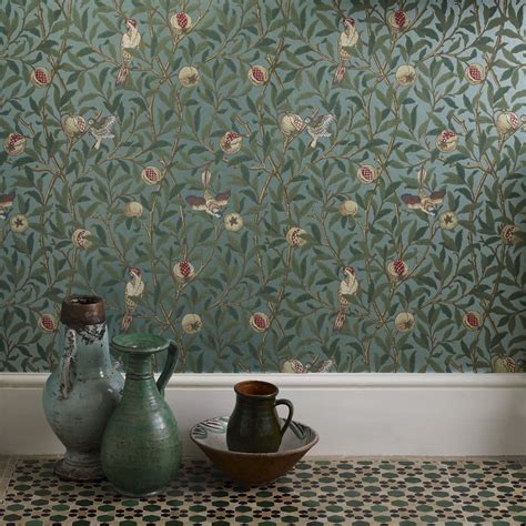 Morris And Co Bird And Pomegranate Wallpaper