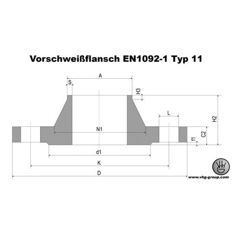 Vorschweissflansch En Typ Pn P Gh