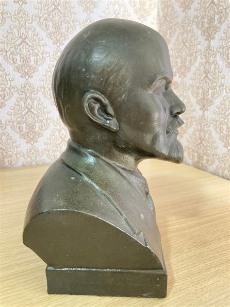 Vintage Statue Figurine Bust Sculpture Lenin Soviet USSR - Etsy