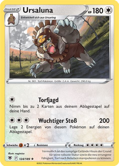 Ursaluna Wert Bild K Nstler Seltenheit Pokemonkarte De