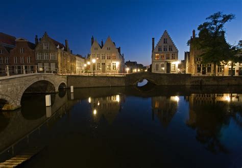 Belgium, Houses, Bruges, Night, Canal, HD Wallpaper | Rare Gallery