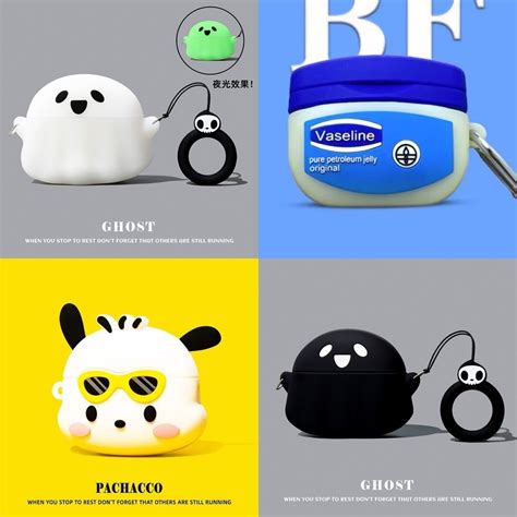 For JBL Wave Beam Case JBL VIBE Beam Silicone Soft Case Cute Ghost 3D ...