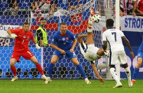 Hasil Euro Bellingham Cetak Gol Salto Duel Inggris Vs Slovakia