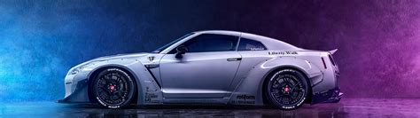 Nissan Gt R R Wallpaper K Neon Digital Art Smoke