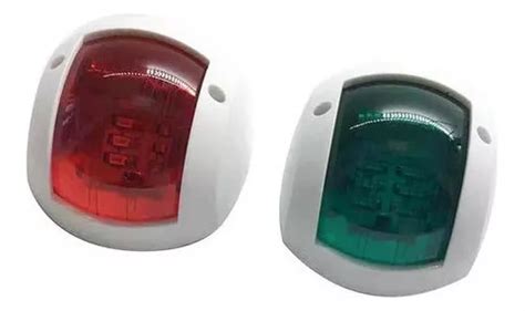 Luz De Navega O Marina Led Verde Vermelho V V Barco Arc Frete Gr Tis