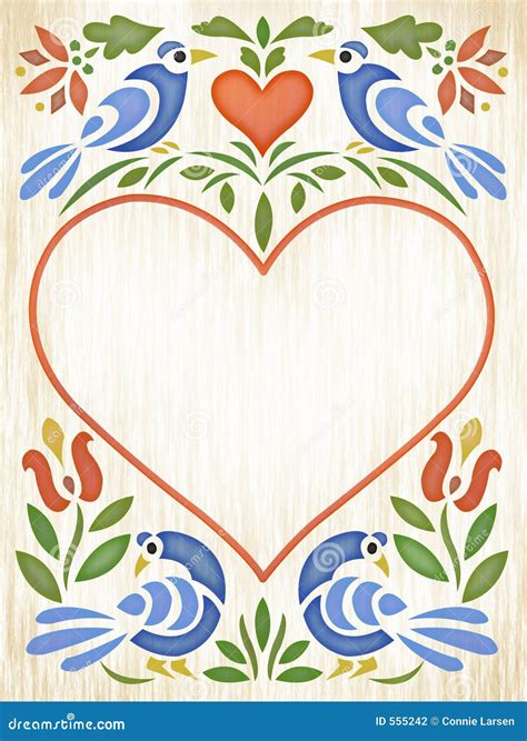Swedish Folk Art Heart
