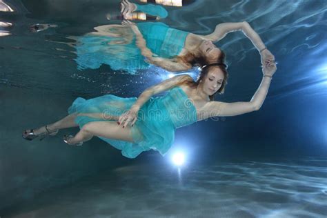 Woman Underwater Stock Photo Image 40965640