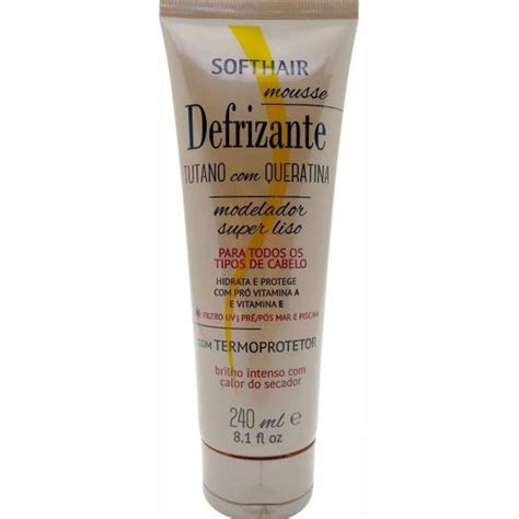 Defrizante Tutano Queratina 240ml Soft Hair Softhair Defrizante