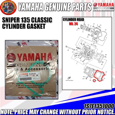 Sniper Classic Cylinder Gasket Ygp Genuine S E