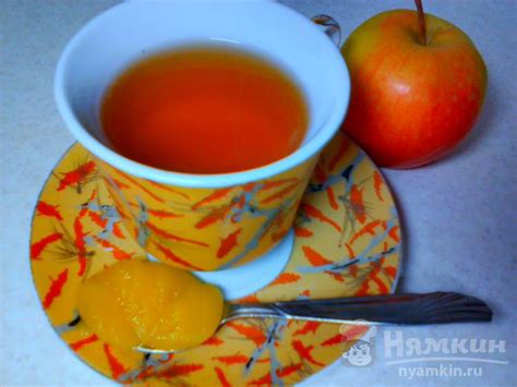 Чёрный чай с яблоком и мёдом рецепт пошаговый с фото - Nyamkin.RU