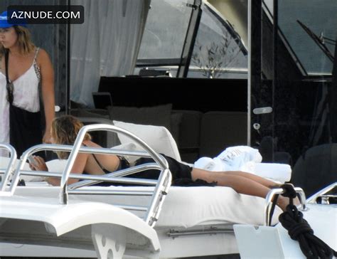 Rita Ora Seen In A Tiger Print Bikini Whilst On A Yacht In Corfu AZNude