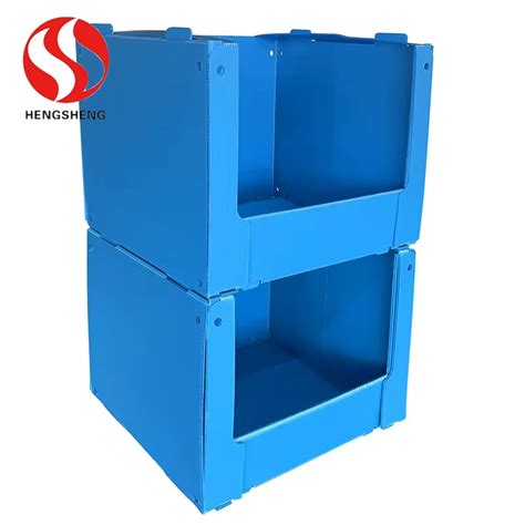 Durable Stackable PP Corrugated Correx Plastic Picking Parts Bins Boxes