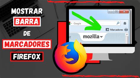 Como Mostrar Barra De Herramientas De Marcadores De Firefox Youtube