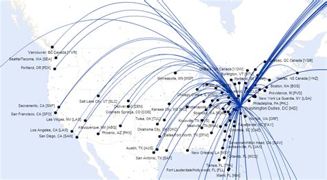 Map Of United Airlines Routes