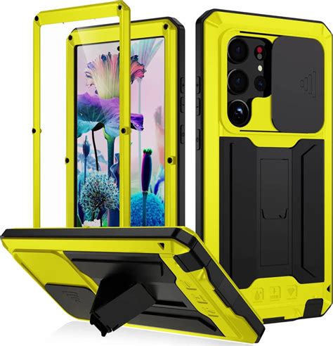 Galaxy S23 Ultra Metal Case With Slide Camera Cover