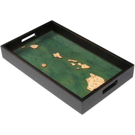 Hawaiian Islands Wooden Serving Tray Wood Platter
