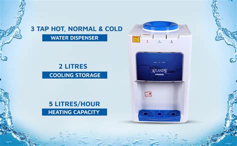 ATLANTIS Prime Table TT Hot Normal Cold Bottled Water Dispenser Heating Capacity Ltrs Per
