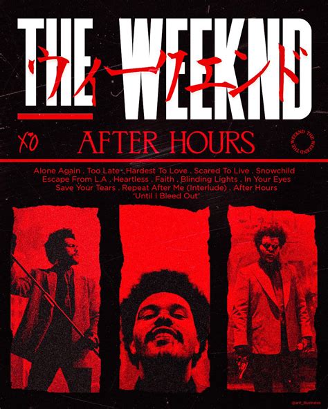 After Hours Concept Poster Theweeknd