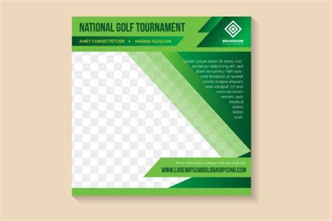 Golf Tournament Square Banner Graphic by noory.shopper · Creative Fabrica