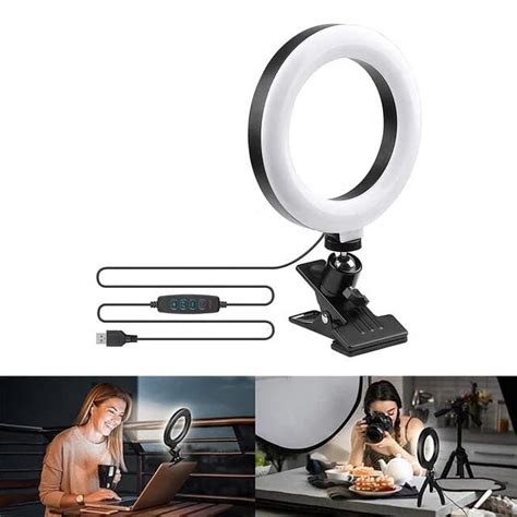 Buy DIGICOP 6 Inch Video Conferencing Ring Light Clip On Laptop