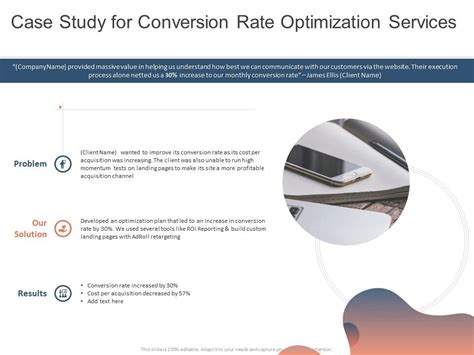 Case Study For Conversion Rate Optimization Services Ppt Powerpoint