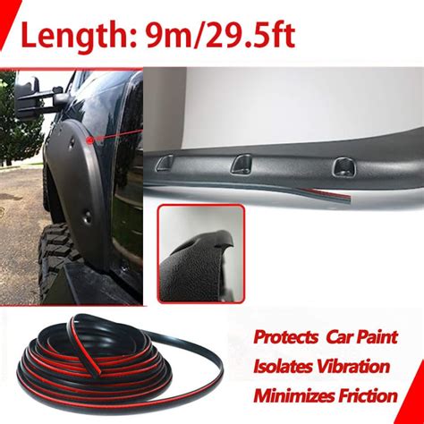 Universal M Ft Car Truck Wheel Fender Flares Edge Trim Welting