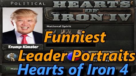 Funny Moments Leader Portraits Hearts Of Iron Hoi Youtube