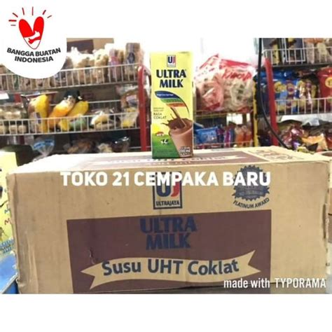 Jual Susu Uht Ultra Milk Coklat Ml Karton Cokelat Chocolate