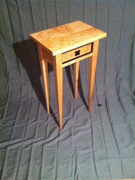 Birds Eye Maple Side Table With Drawer Coffee And End Tables Table