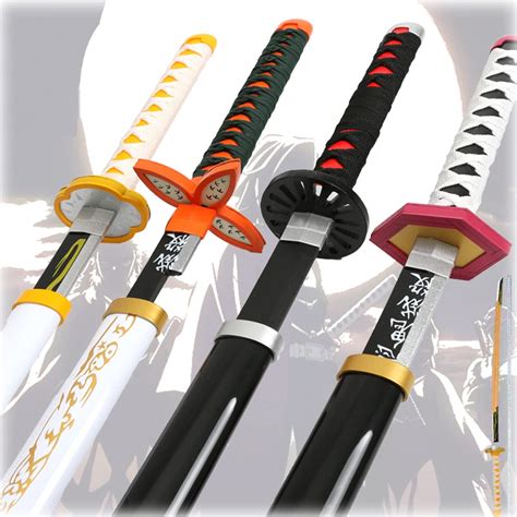 Buy Ixim Demon Slayer Katanas Anime Samurai S Wood Demon Slayer For