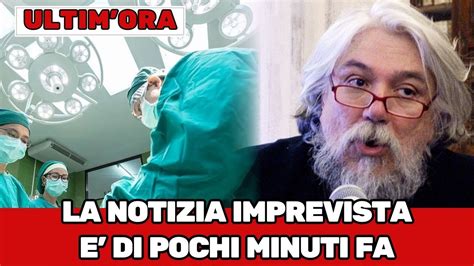 Alessandro Meluzzi La Notizia Imprevista E Giunta Poco Fa Durante Il