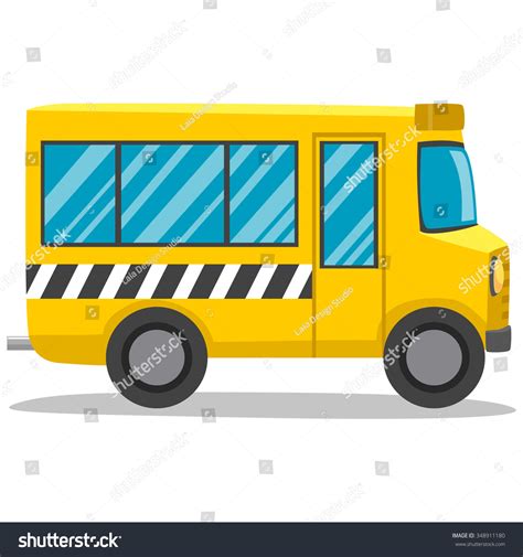 Vector Illustration School Bus Stock Vector Royalty Free 348911180