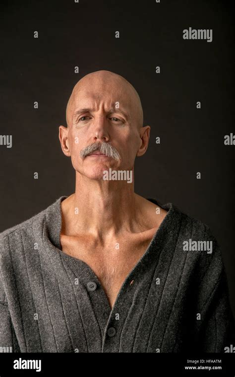 Old Bald Man Stock Photo Alamy