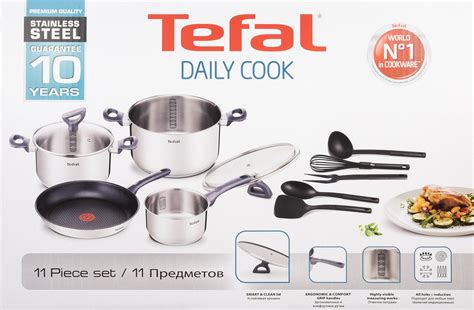 Sada Nádobí Tefal Daily Cook 11 Ks G713sb74 1890 Kč