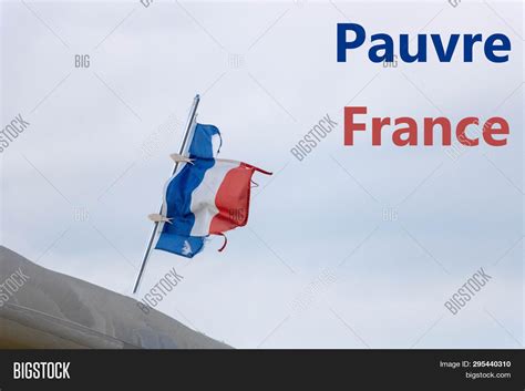 French Flag Torn On Image And Photo Free Trial Bigstock