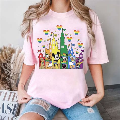 Mickey And Friends Disney Castle LGBT Disney Pride Shirt WDW Disneyland Gay Days ID 20786737