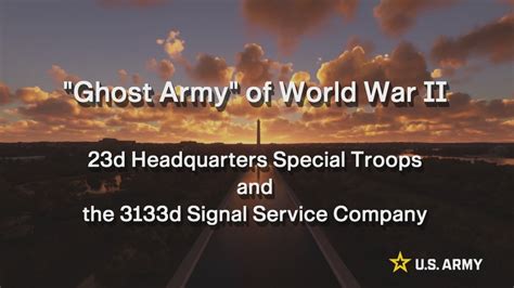 Dvids Video Congressional Gold Medal Honoring Ghost Army