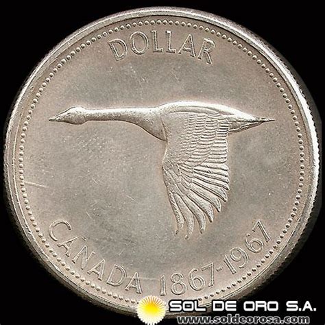 Sol De ORO S A NA2 CANADA 1867 1967 DOLLAR ELIZABETH II