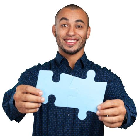 Retrato De Un Joven Empresario Feliz Celebraci N De Rompecabezas Foto