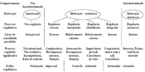 Continuum Da Auto Determina O De Acordo Deci E Ryan