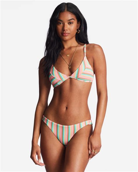 Mujer Island Glow Tanlines Charlie Top De Bikini Triangular Fijo Para