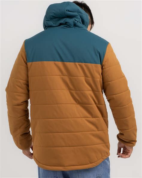 Shop Rip Curl Anti Series Ridge Hooded Jacket In Gold Fast Shipping