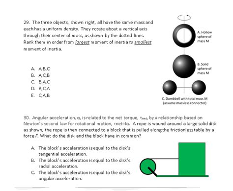 Solved The Three Objects Shown Right All Have The Same Chegg