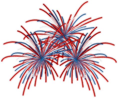 Tube 14 Juillet Feu D Artifice Bleu Blanc Rouge Png