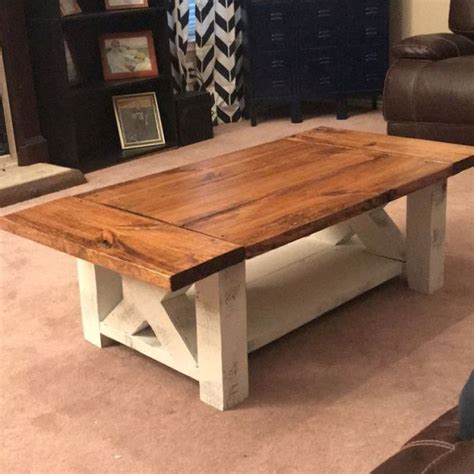 Diy Chunky Farmhouse Coffee Table Coffee Table Plans Coffee Table Farmhouse Diy Farmhouse